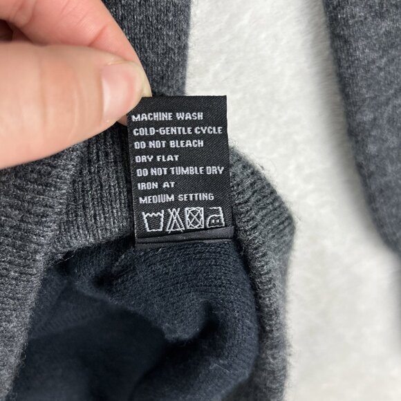 Mack Weldon Sweater Men’s Medium Gray Tech Cashmere Merino Wool Crew Neck - Picture 4 of 8